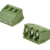 Łączówka; XY128V-A-3P; AK128; 3 tory; R=5,00mm; 14,1mm; 10A; 250V; przewlekany (THT); proste; winda; otwór kwadratowy; śruba mas
