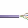 Przewód skrętka drut U/UTP kat.6 fiolet