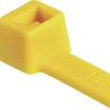 Opaska kablowa T18R-PA66-YE-C1 Kolor producenta: żółty HellermannTyton 116-01814 100 szt. T18R-PA66-YE-C1 Kolor producen