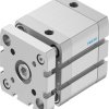 Siłownik kompaktowy skok: 25mm Festo Ø 50mm dwustronnego działania Action ADNGF-50-25-PPS-A