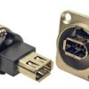 Złącze Firewire 2-pinowe Montaż na panelu Żeński RS PRO