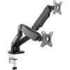 Manhattan 462501 Monitor desk mount 17"-32" Black Height-adjustable Tiltable
