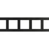 SIMON 55 Ramka 5 pięciokrotna Nature inox czarny TRN5/190 KONTAKT SIMON
