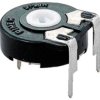 Cermet trimmer potentiometer, 100 kΩ, 0.5 W, THT, on top, PTC 15 LV 100K