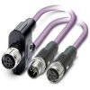 Phoenix Contact 1507421 SAC Bus Cable 2M CANopen Violet M12 Plug Shielded