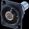 NBB75DFIB     BNC panel jack D-housing, 75 Ohms, black