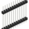 Pin header, 12 pole, pitch 2.54 mm, straight, black, 10056814
