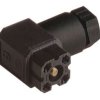 G4W1F Au 0,8 gniazdo 4 stykowe na kabel, lutowane, śruba M3x20 i uszczelka w kpl., czarne, Hirschmann, 934386100, WYPRZEDAŻ