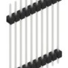 Pin header, 10 pole, pitch 2.54 mm, straight, black, 10056896