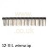 32-way SIL wirewrap socket strip (402-642) - RS