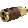 Quick-release coupling, L 59.5 mm, 35 bar, brass, for Pneumatic, 137433