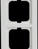 1724-284 Cover frame 4-gang, studio white - Busch-axcent®