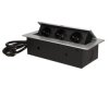 ORNO srebrny Gniazdo wpuszczane 3x230V AE-1337/G