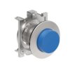 Metalowy przycisk płaski fi30mm wystający samoczynny powrót Niebieski LPFB206