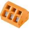 PCB terminal, 3 pole, pitch 5 mm, angled, orange, 1913820000