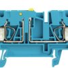 Disconnect/test-disconnect terminal block, spring balancer connection, 0.5-4.0 mm², 20 A, 6 kV, blue, 8731710000