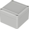 ABS enclosure, (L x W x H) 82 x 80 x 57 mm, light gray (RAL 7035), IP65, 63210200