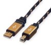 Kabel Roline Gold Usb 2.0, Typ A-B, 3 M