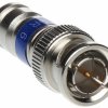 Wtyk BNC na RG6U Kompresyjny niebieski
