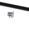 Handle, straight, steel, (W x H x D) 160 x 44 x 8 mm, black, 1427W3BK