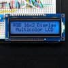 RGB backlight positive LCD 16x2 + extras (black on RGB)