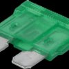 Automotive flat fuse, 30 A, light green