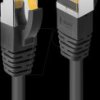 47309 2m Patch cable - Cat.7-Rohkabel black