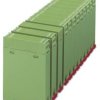 Pokrywa obudowy na szynę DIN ABS Phoenix Contact EG 22,5-A/ABS GN 2764072 osłona obudowy (D x S) 75 mm x 22.5 mm zielony