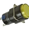 Przełącznik; przyciskowy; LAS1-AY-11Z/Y/24V; ON-ON; żółty; podświetlenie LED 24V; żółty; do lutowania; 2 pozycje; 5A; 250V AC; 1