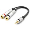 ADAPTER WTYK MINI JACK 3,5 2X 6,3 MONO VITALCO JR302