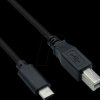 11028336 USB 2.0 cable, C plug to B plug, 1.8 m