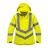 Jacket Ladies Hi-Vis Yellow Breathable