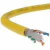 Kabel UTP kat.6 U/UTP 4x2x0,57 B2ca żółty LSOH Alantec /500m/