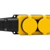 Listwa Gumowa 2X230v 16A Ip54 Schuko Żółta