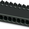 Socket header, 8 pole, pitch 2.54 mm, straight, black, 1012272