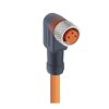 Kabel konfekcjonowany jednostronnie złącze M8 żeńskie kątowe 3-pinowe z samoblokującym gwintem RKMWV/LED A 3-06/2 M