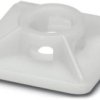 Mounting base, ABS, transparent, self-adhesive, (L x W x H) 27 x 27 x 6.5 mm, 3240708