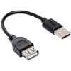 Akyga AK-USB-23 USB cable USB-A plug to socket Black 0.15 m