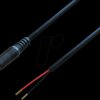 076104 DC cable connector, 2.1/5.5 mm, 2.0 m, 48 V, black