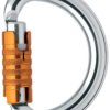 Karabińczyk Karabińczyk Aluminium, stal nierdzewnadł.: 10cm Petzl 22mm Potrójne działanie
