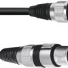 kabel XLR Omnitronic 3022075B 3022075B, 0.20 m, 1 szt.