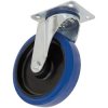Sealey SCW3125SPEM Heavy-Duty Blue Elastic Rubber Swivel Castor Wheel Ø125mm