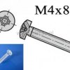 Śruba M4x08mm plastikowa SPC-408
