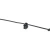 Edge clip, for edges 1 to 3 mm, max. bundle Ø 22 mm, PA, heat stabilized, black, (L x W x H) 15 x 11 x 17.8 mm, 155-38304