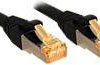 kabel LAN LINDY 47309, 1 szt., RJ45, CAT 6, S/FTP, 2.00 m, czarny