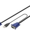 adapter KVM Digitus DS-19231 DS-19231 USB, VGA, 1.80 m