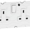 Gniazdo wtykowe Typ G - brytyjski Montaż wpuszczany Legrand ścieżki: podwójne z przełącznikiem 13A Zacisk śrubowy