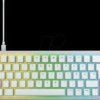 CX-K5V2-RGB-CPT-TPWHITE-R-GER Gaming keyboard, USB, RGB, MX RED, white, DE