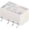 Przekaźnik sygnału, 24V dc, 1 A, DPDT, 2-polowy, montaż SMD, Omron G6K