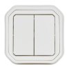 NOWE PLEXO 55 Łącznik podwójny/przycisk podwójny komplet podtynkowy 10 AX - 250 V AC biały 069855L